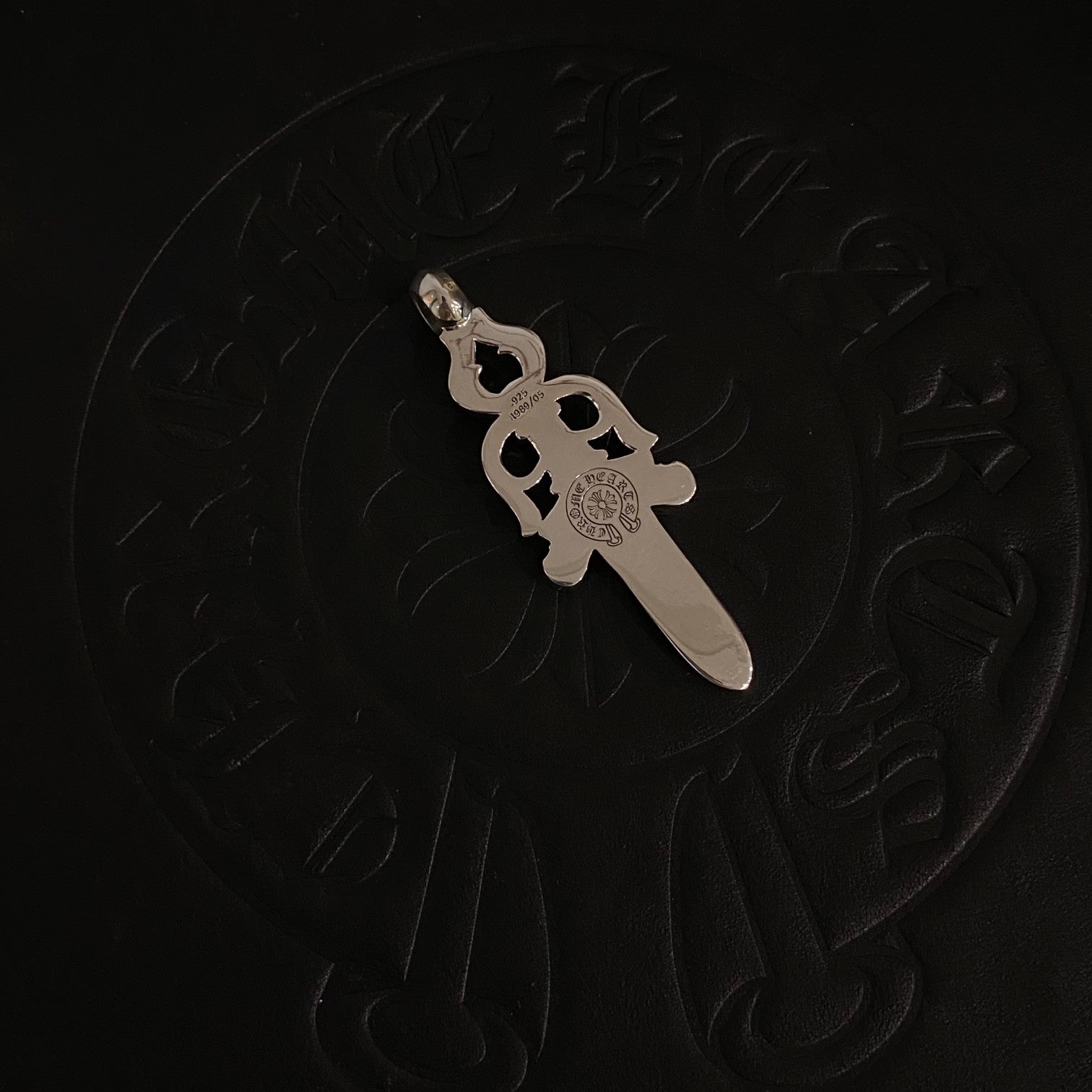 CHROME HEARTS クロムハーツ  ダガーペンダントラージ＆ ペーパーチェーンネックレス20インチ