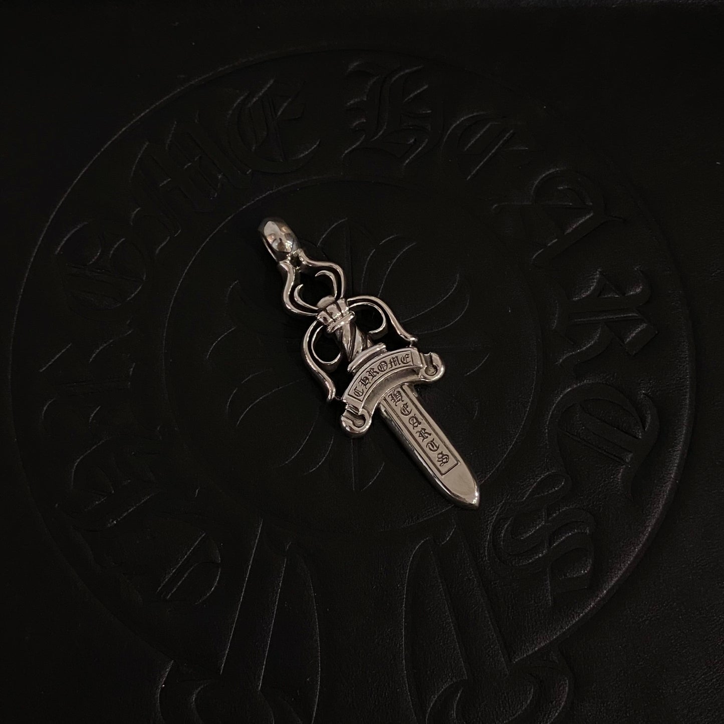 CHROME HEARTS クロムハーツ  ダガーペンダントラージ＆ ペーパーチェーンネックレス20インチ