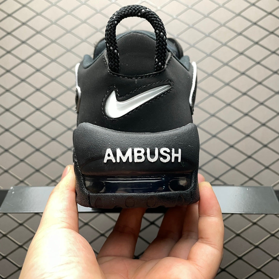 AMBUSH × Nike Air More Uptempo Low "Black and White"