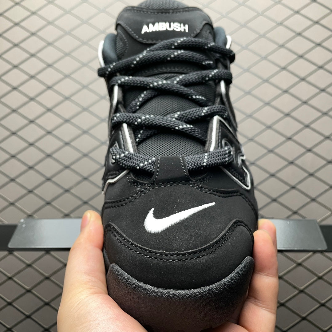 AMBUSH × Nike Air More Uptempo Low "Black and White"