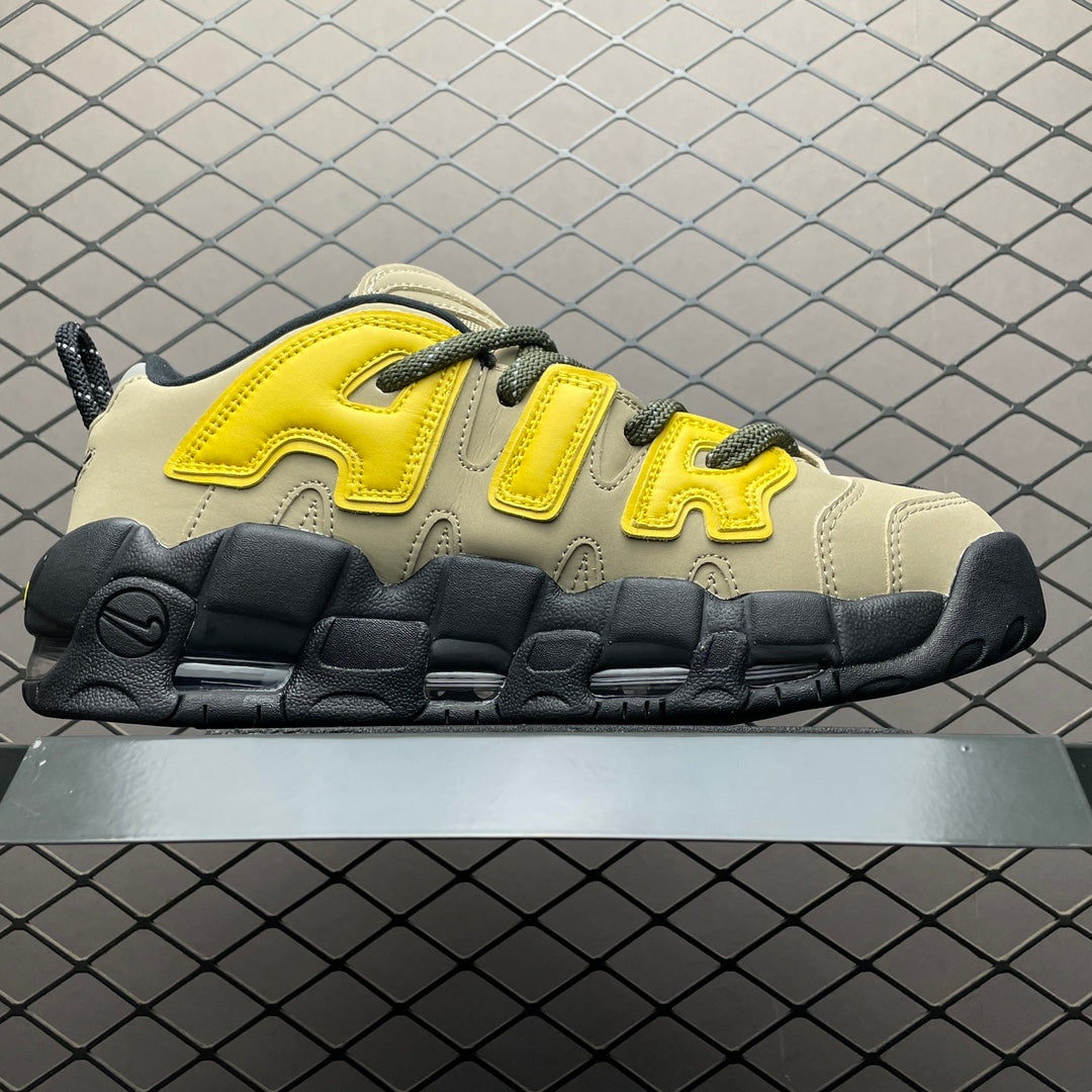 AMBUSH × Nike Air More Uptempo Low "Vivid Sulfur and Limestone"