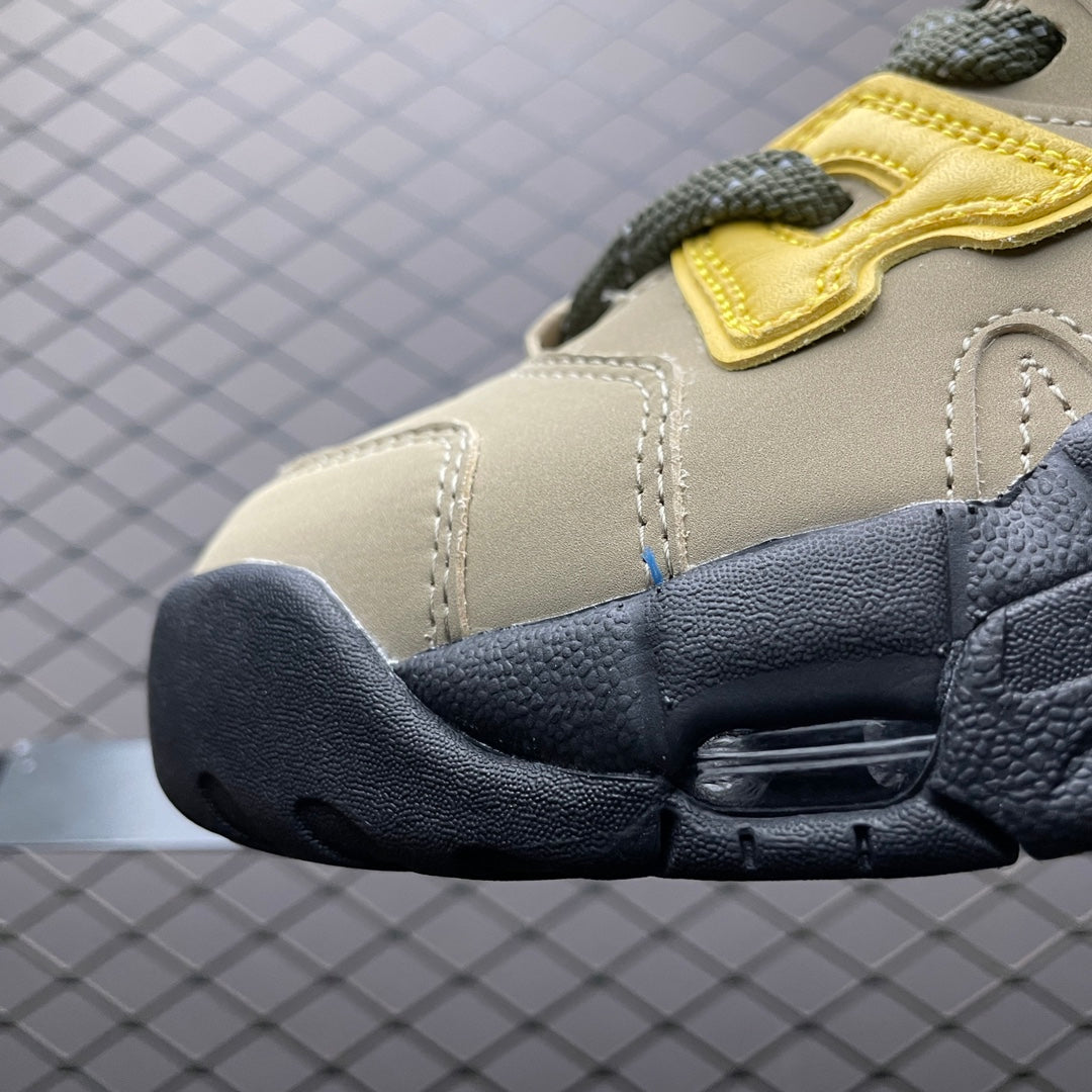 AMBUSH × Nike Air More Uptempo Low "Vivid Sulfur and Limestone"