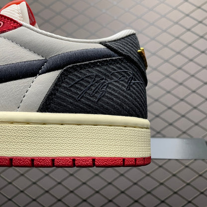 Trophy Room × Nike Air Jordan 1 Low OG "Sail and Varsity Red"
