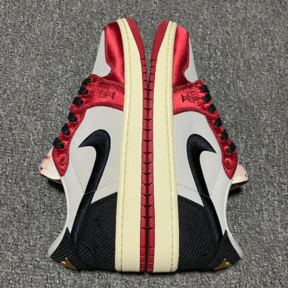Trophy Room × Nike Air Jordan 1 Low OG "Sail and Varsity Red"