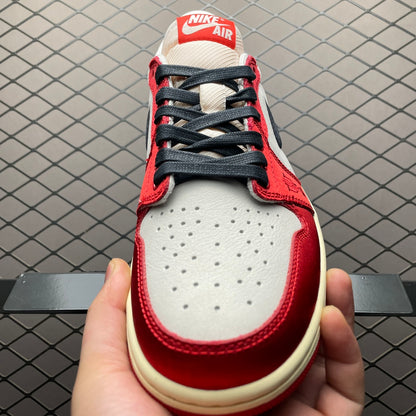 Trophy Room × Nike Air Jordan 1 Low OG "Sail and Varsity Red"
