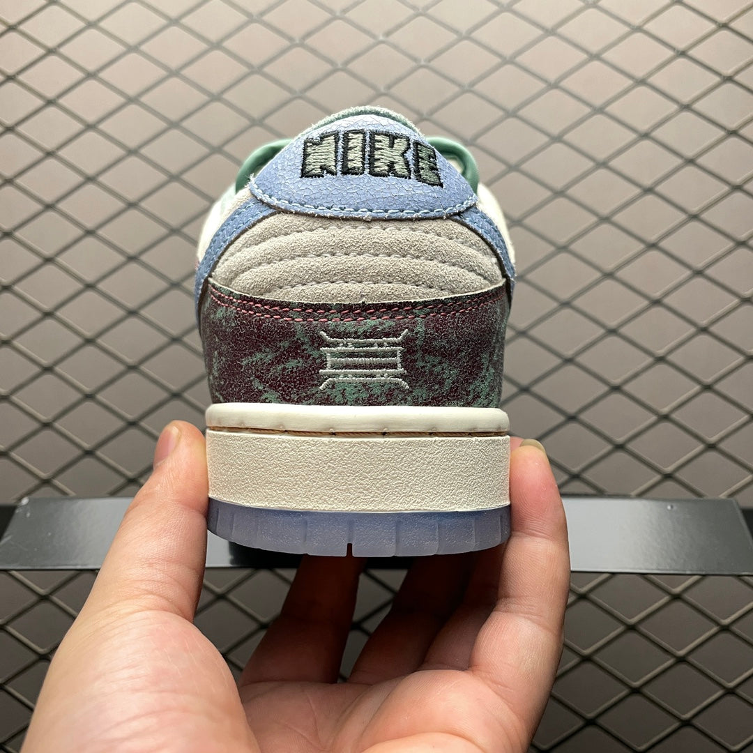 Crenshaw Skate Club × Nike SB Dunk Low PRO QS "Sail/Light Blue-Cedar"