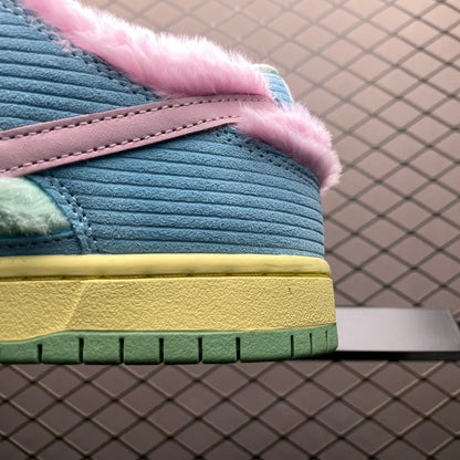 VERDY × Nike SB Dunk Low Pro QS "Visty/Blue Gaze and Enamel Green"