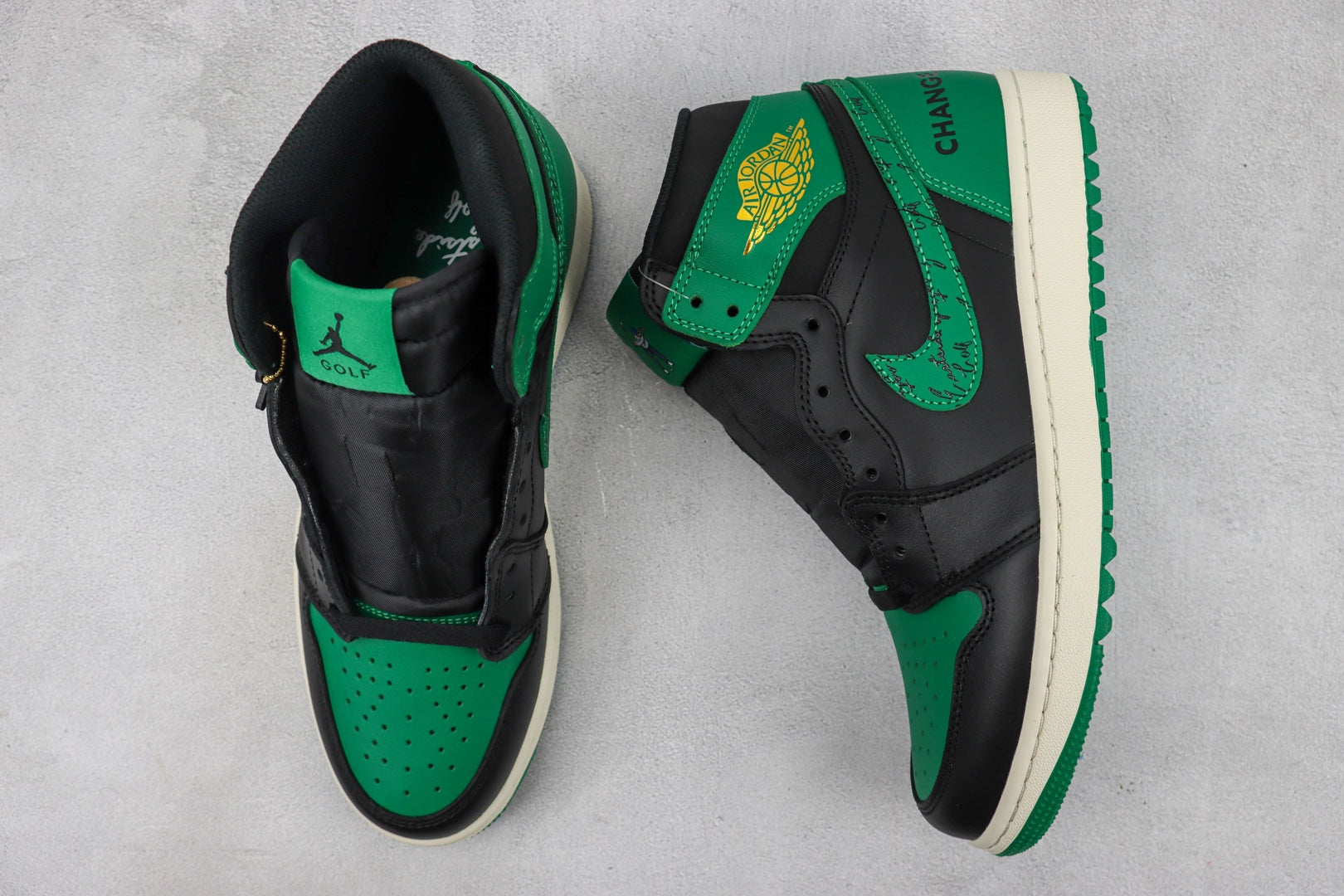 Eastside Golf × Nike Air Jordan 1 High Golf "Black/Malachite/1961"