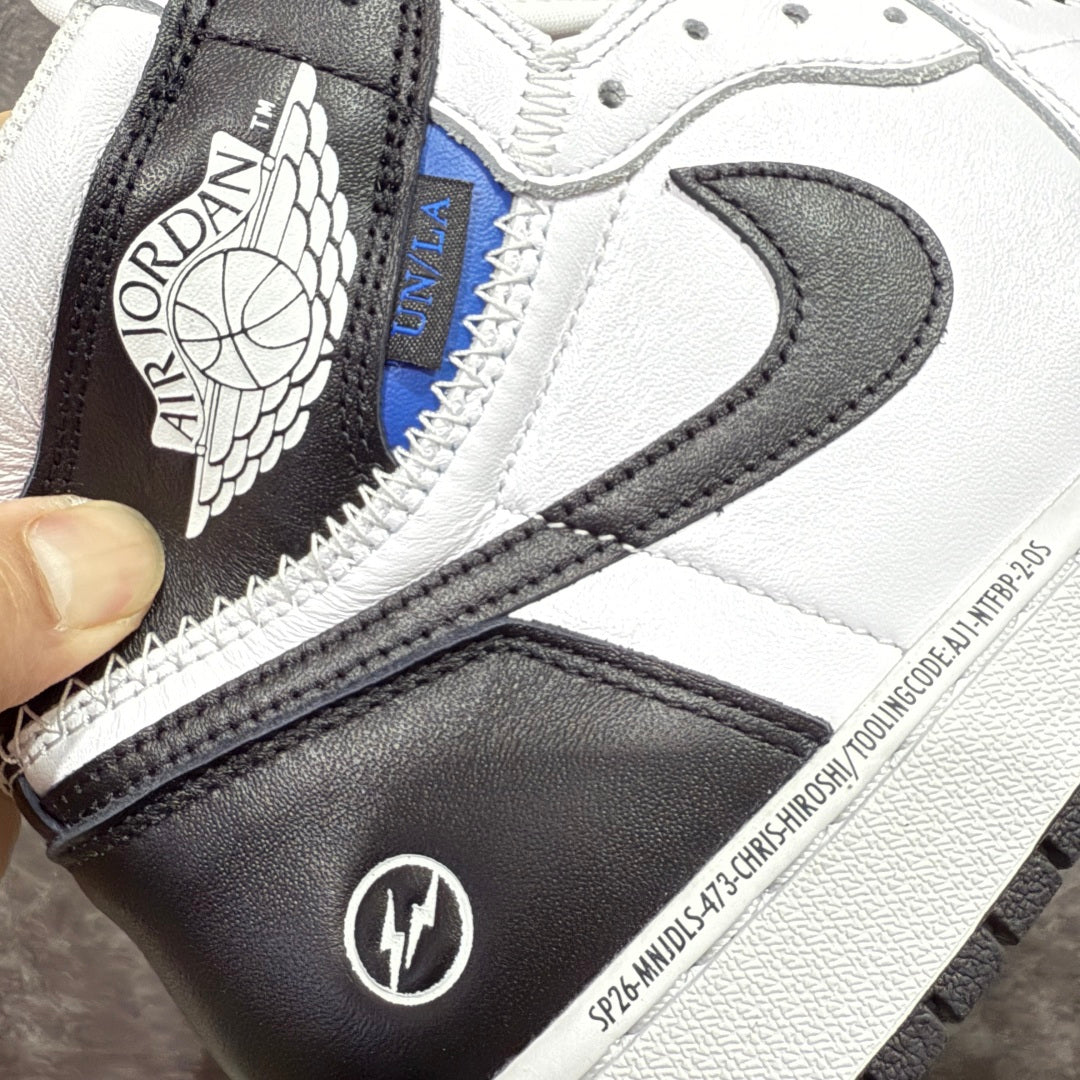 【N】fragment design × UNION × Nike Air Jordan 1 Retro High OG "Black/White"