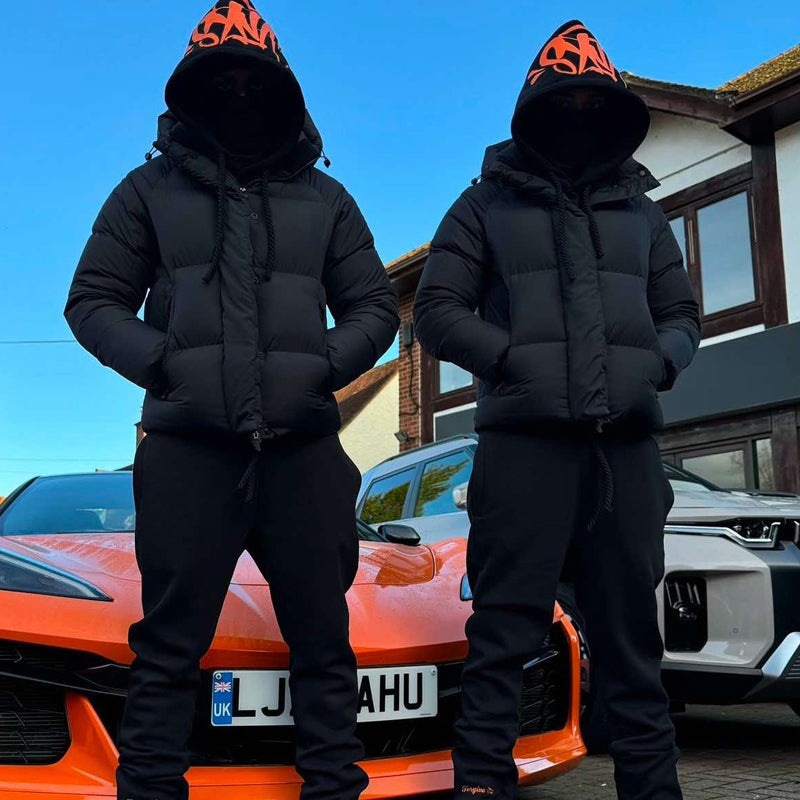 S¥NAWRLD Tracksuit-BLACK / ORANGE