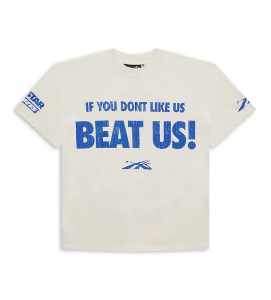HELLST@R SPORTS BEAT US!  (WHITE/BLUE) Tシャツ
