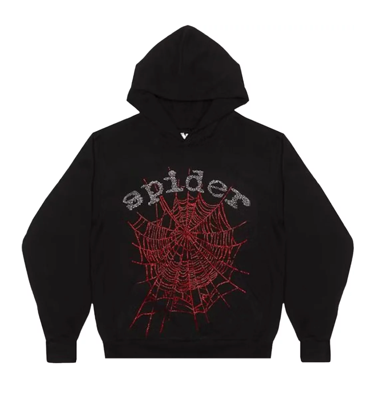 Sp5d3r OG RHINESTONE  BLACK パーカー