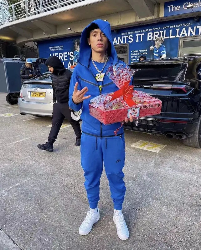 Tech fleece Blue セットアップ
