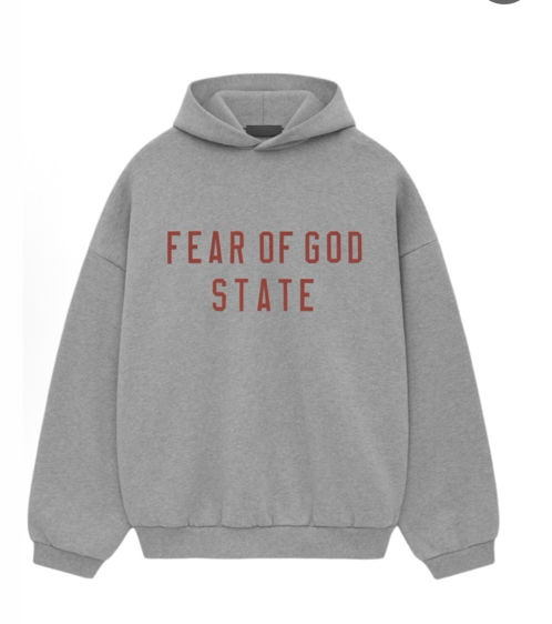 Fear Of God Essentials Fleece Shell White Hoodie
