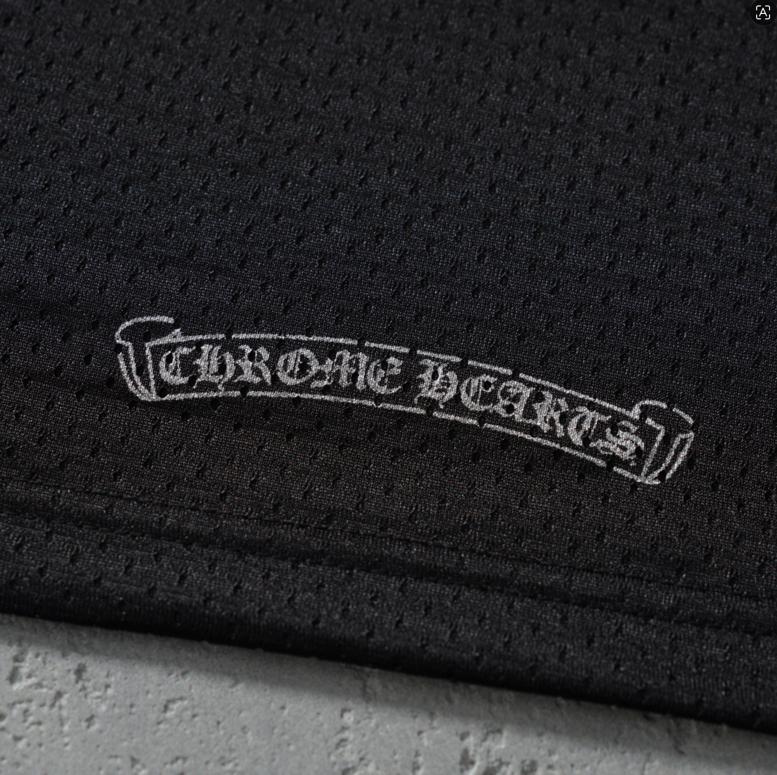Chrome Hearts Mesh Stadium Football Jersey Black
