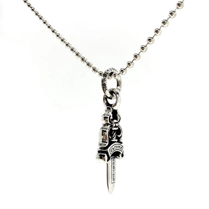 Chrome Hearts Letter Ring Sword Necklace