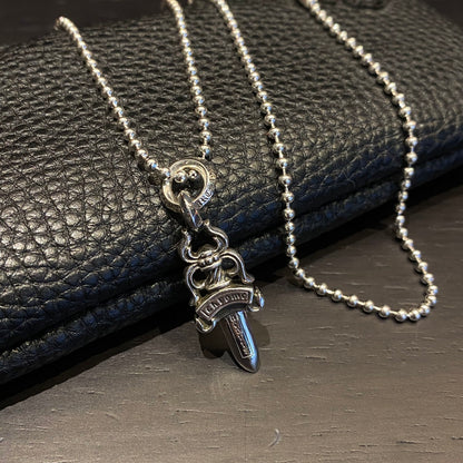 Chrome Hearts Letter Ring Sword Necklace