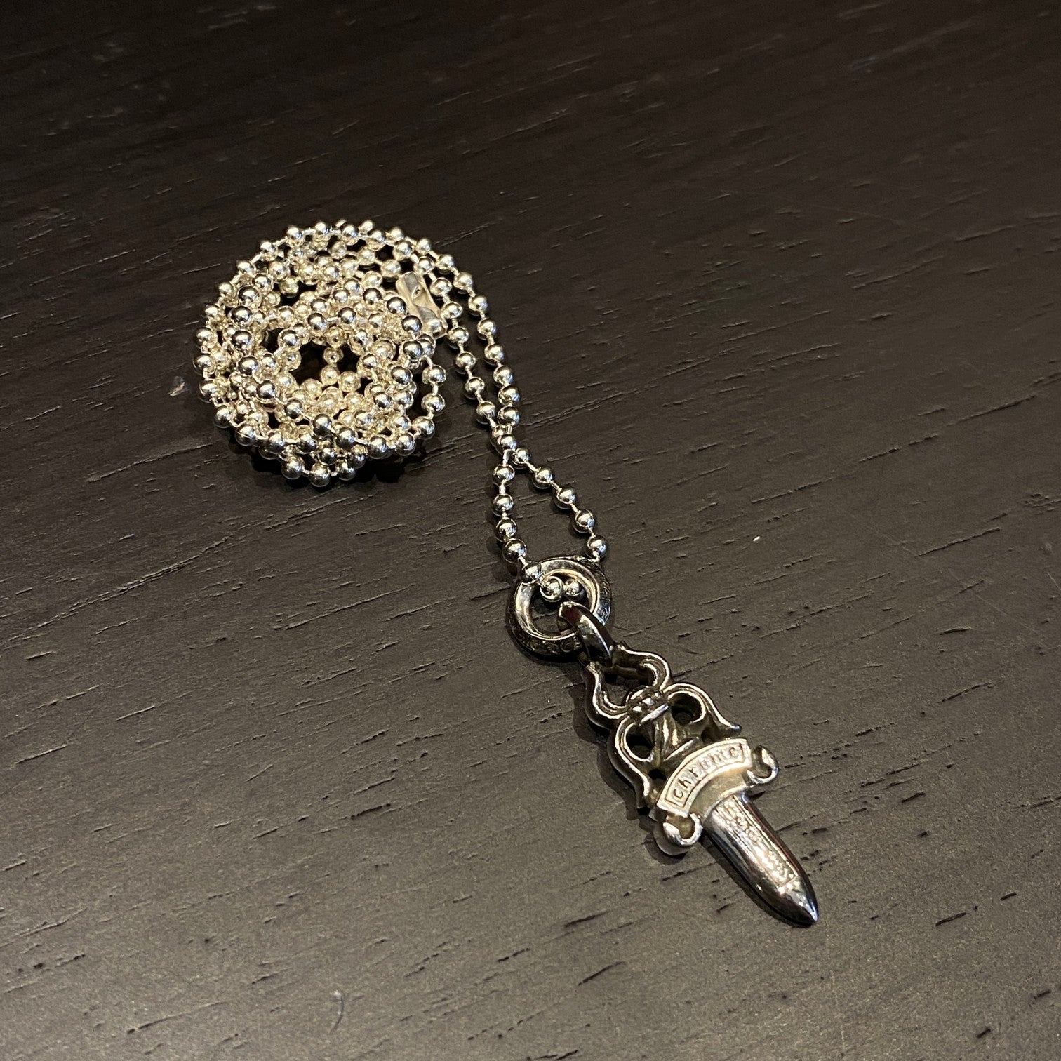 Chrome Hearts Letter Ring Sword Necklace