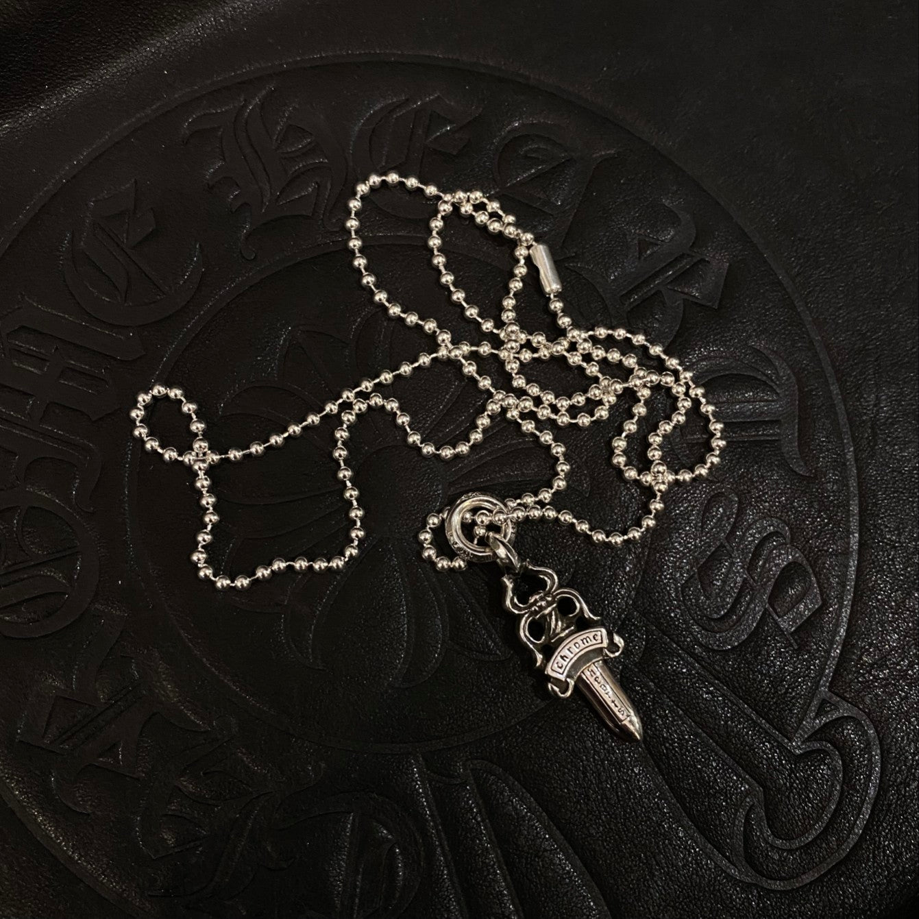 Chrome Hearts Letter Ring Sword Necklace