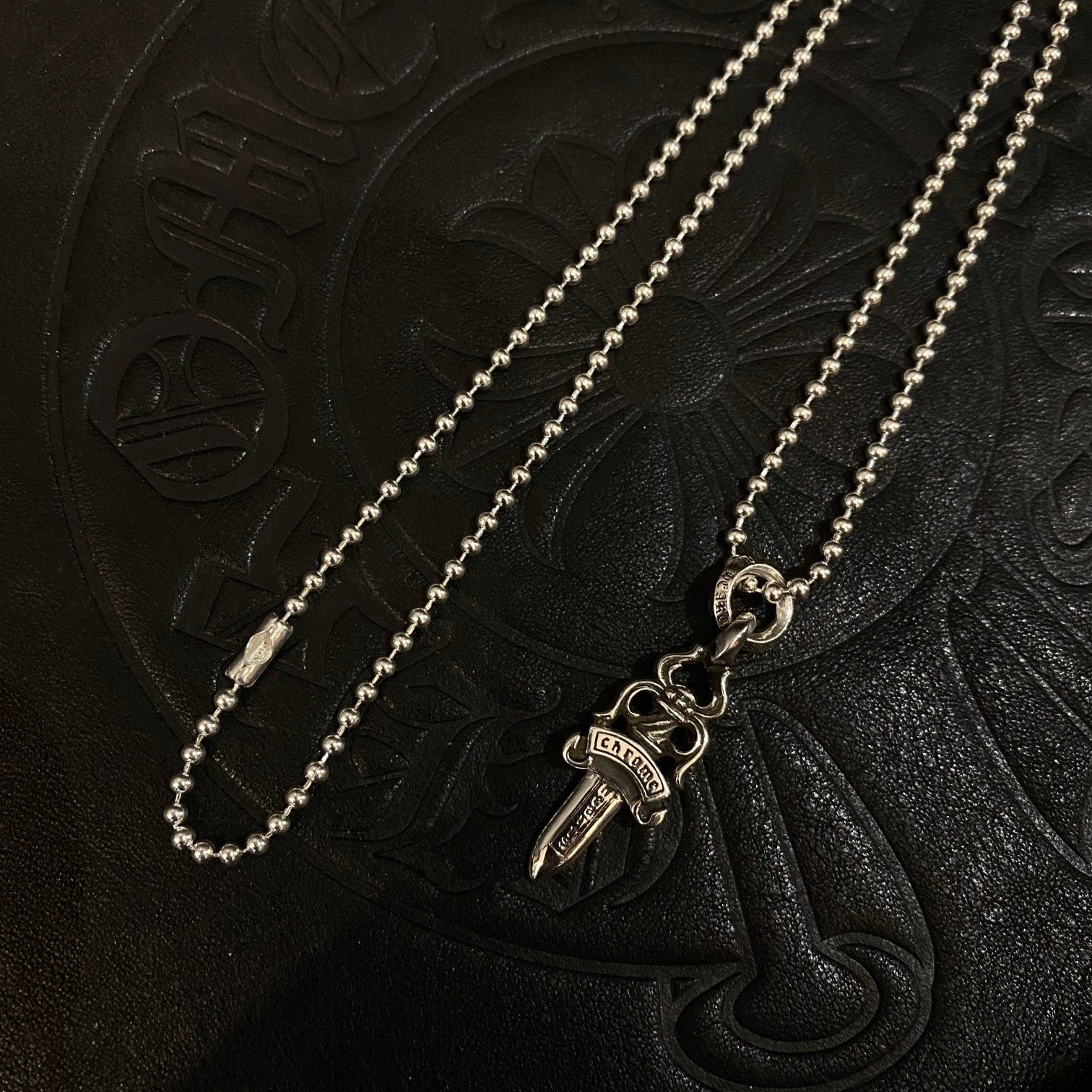 Chrome Hearts Letter Ring Sword Necklace