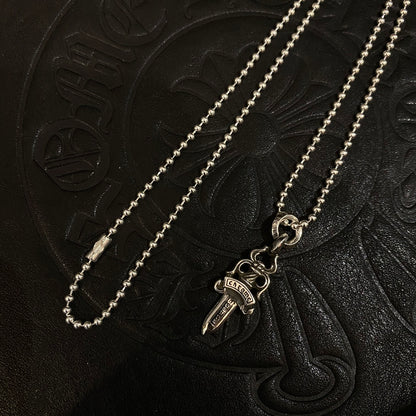 Chrome Hearts Letter Ring Sword Necklace