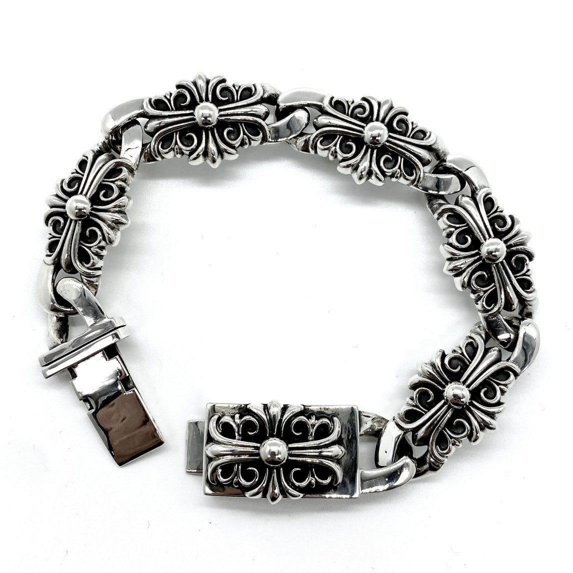 Chrome Hearts Cross Flower Guardian Large Bracelet