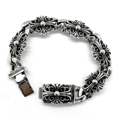 Chrome Hearts Cross Flower Guardian Large Bracelet