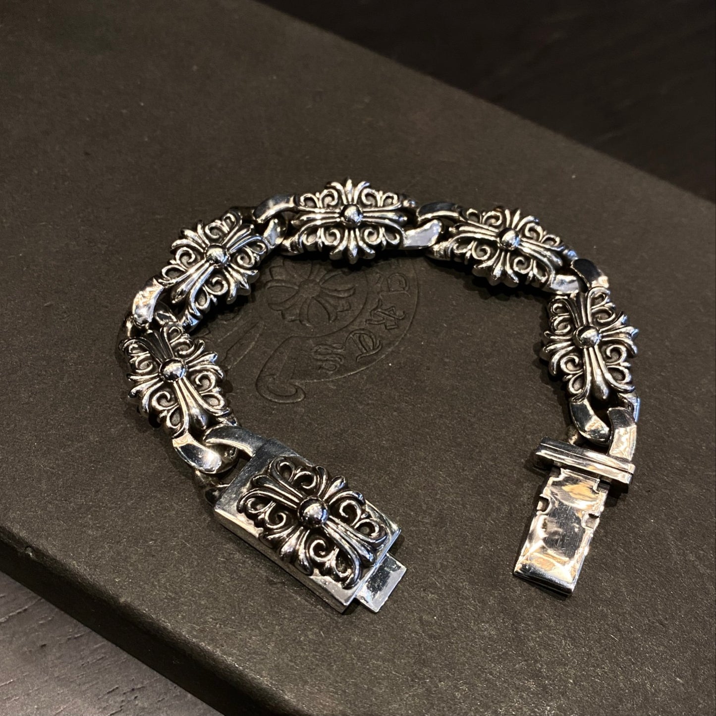 Chrome Hearts Cross Flower Guardian Large Bracelet