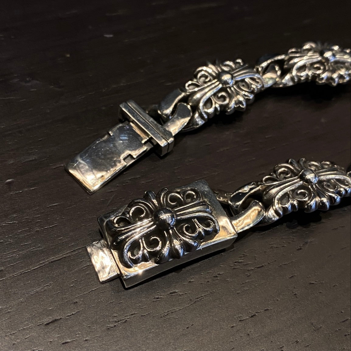 Chrome Hearts Cross Flower Guardian Large Bracelet
