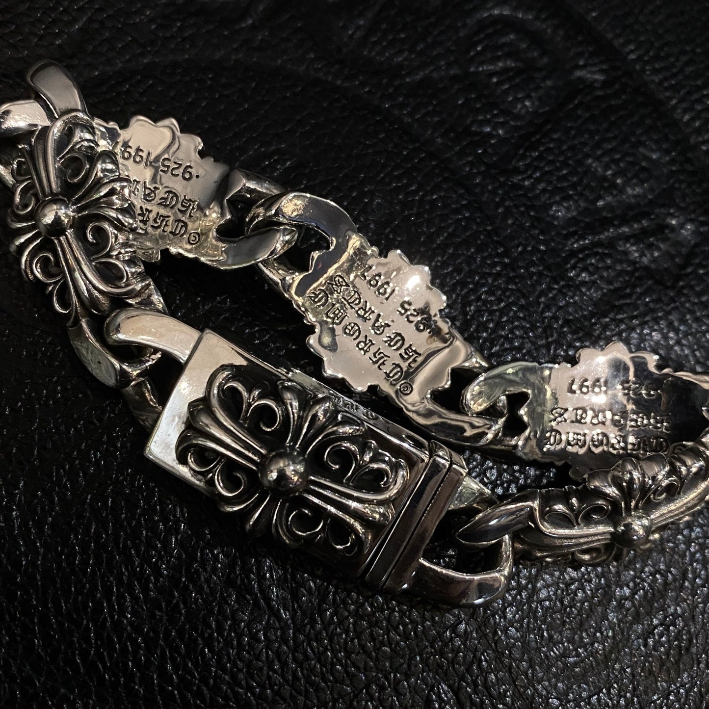 Chrome Hearts Cross Flower Guardian Large Bracelet