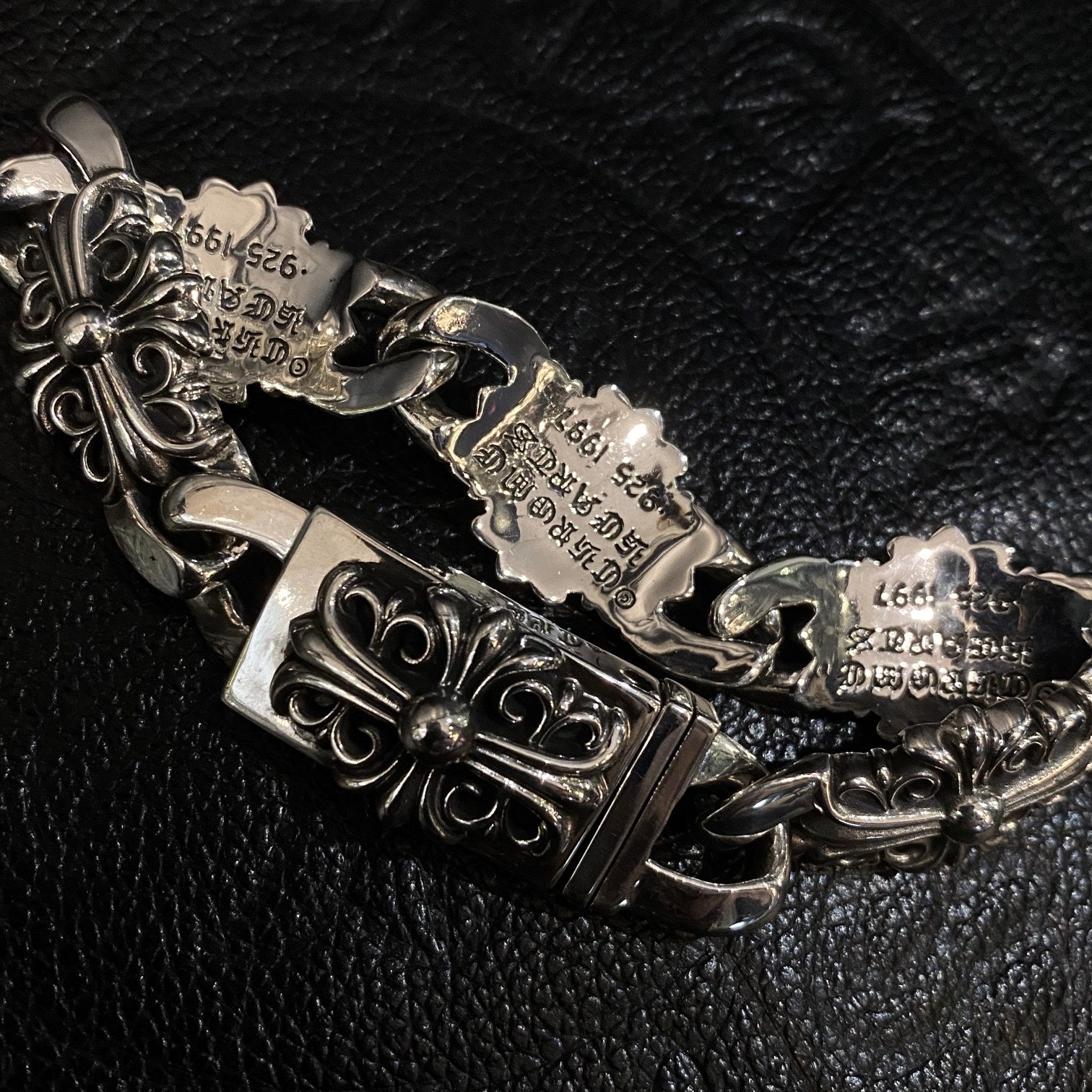 Chrome Hearts Cross Flower Guardian Large Bracelet