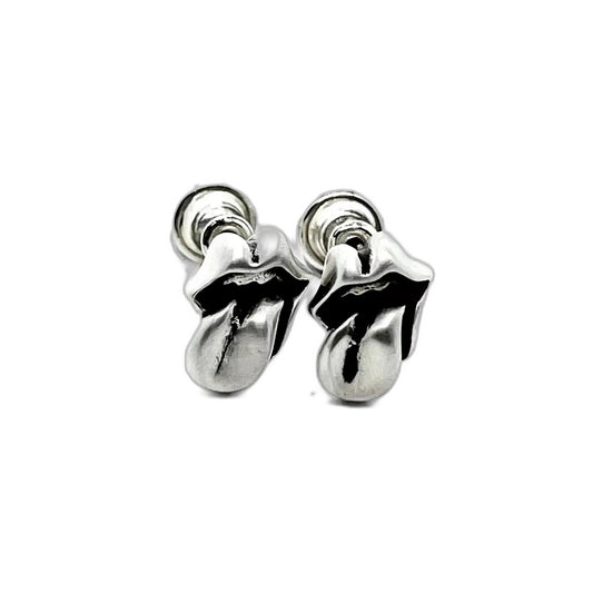 Chrome Hearts Rolling Stones Tongue Stud Earrings