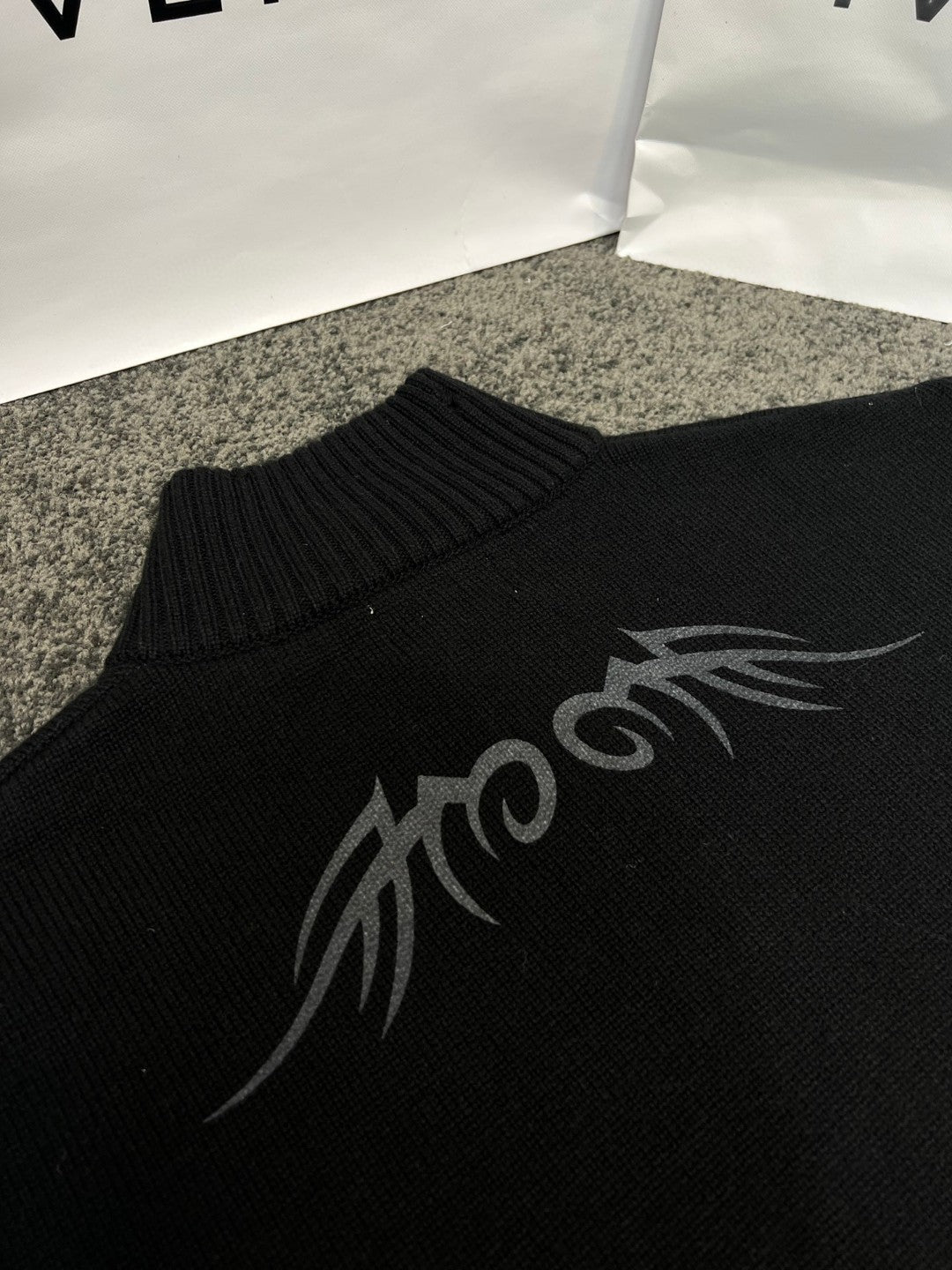 BALENCIAGA  Men's Y2k Zip-up Cardigan in Black
