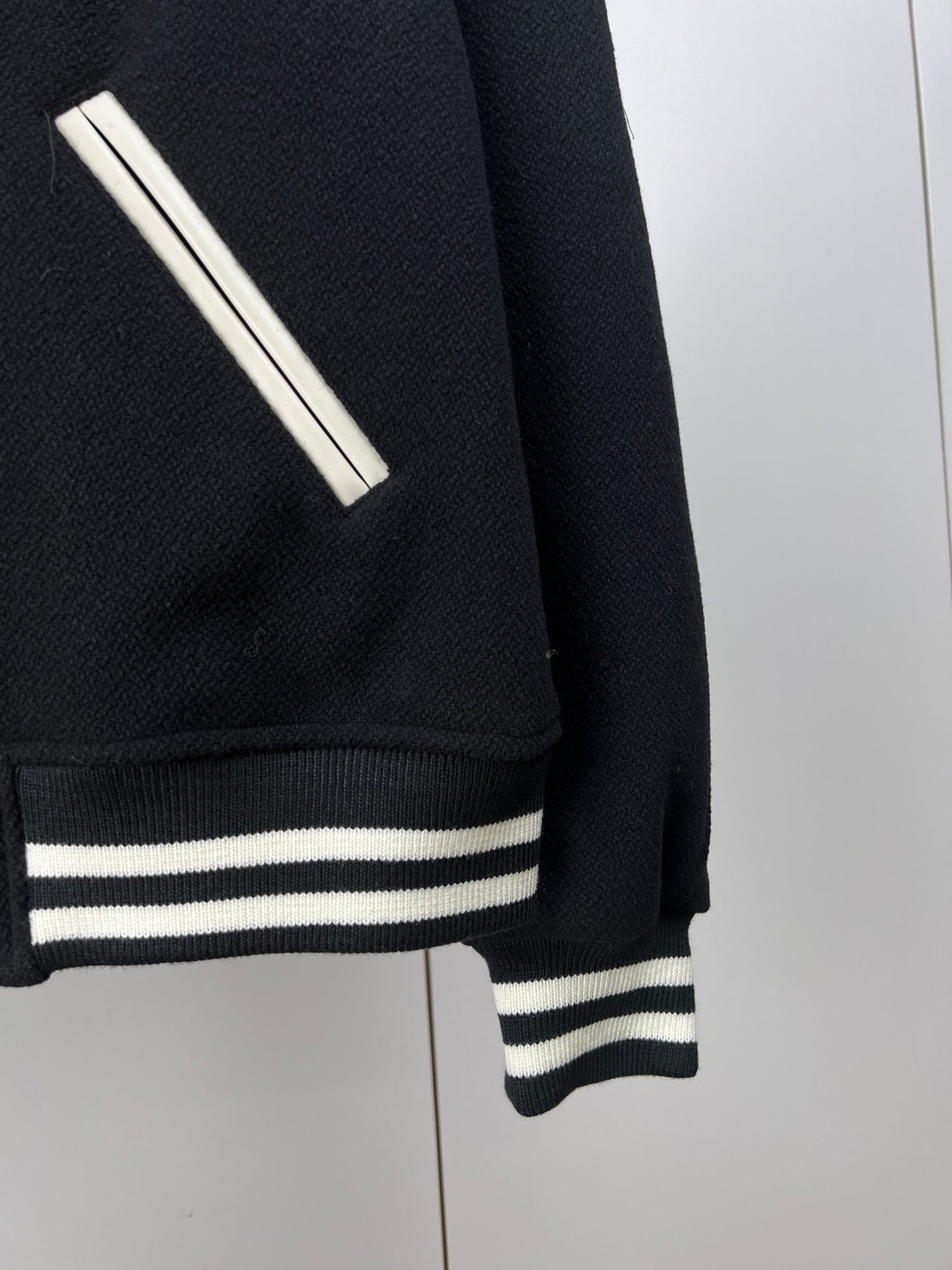 CELINE classic teddy jacket in textured woolテクスチ