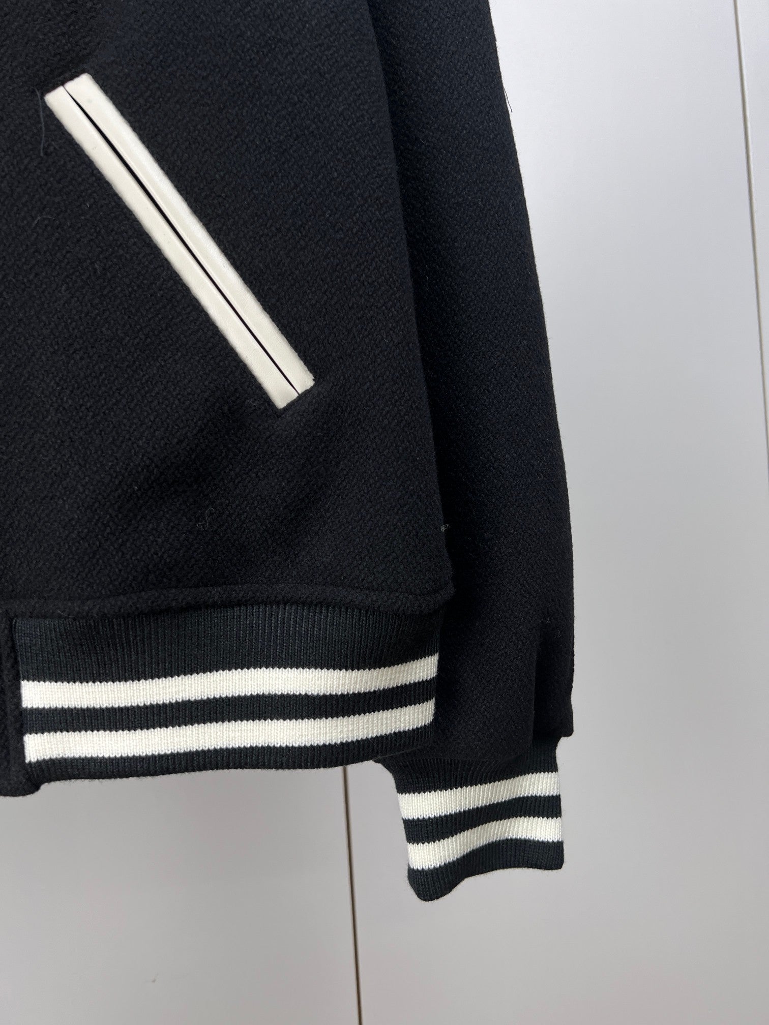 CELINE classic teddy jacket in textured woolテクスチ