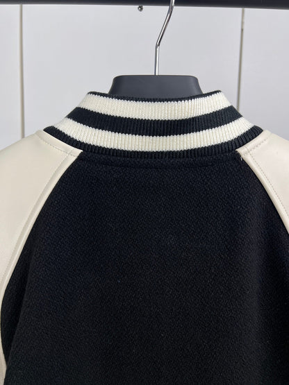 CELINE classic teddy jacket in textured woolテクスチ