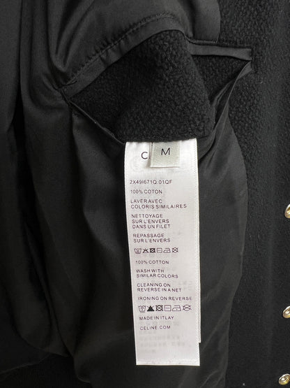 CELINE classic teddy jacket in textured woolテクスチ