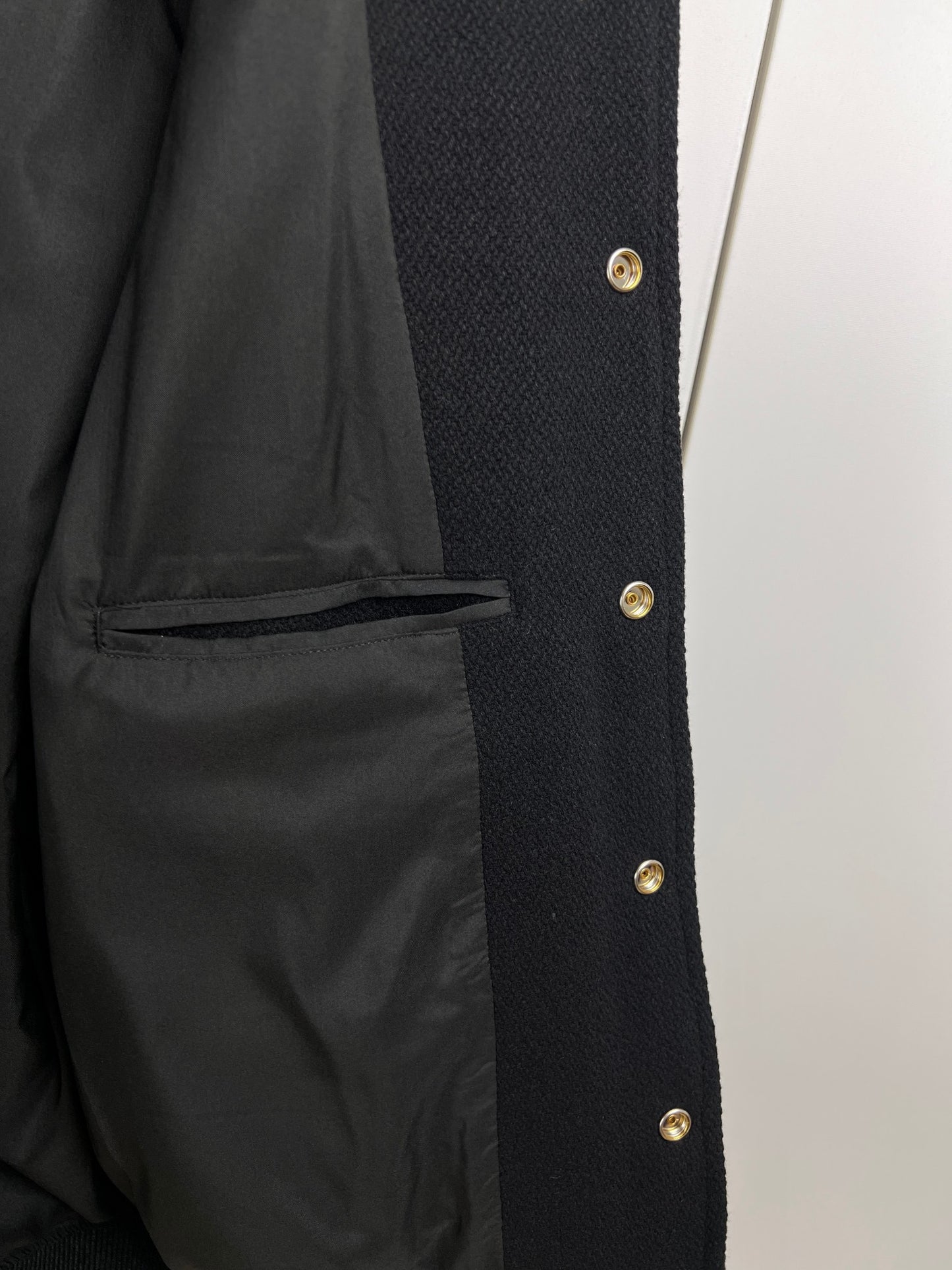 CELINE classic teddy jacket in textured woolテクスチ