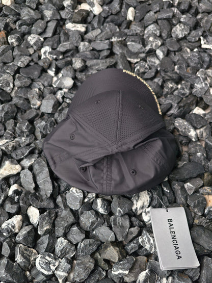 Balenciaga Logo Embroidered Mesh Baseball Cap