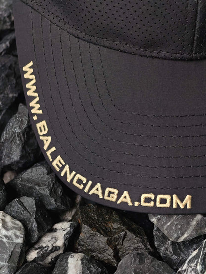 Balenciaga Logo Embroidered Mesh Baseball Cap