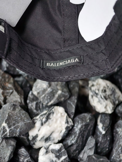 Balenciaga Logo Embroidered Mesh Baseball Cap