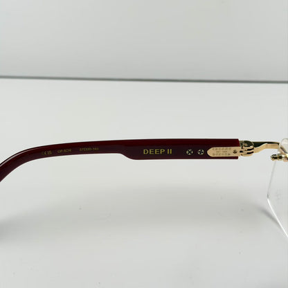 Chrome Hearts DEEP II Eyeglasses Floral Cross Glasses GP-BK-P