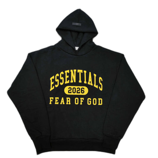 FEAR OF GOD ESSENTIALS logo print hoodie