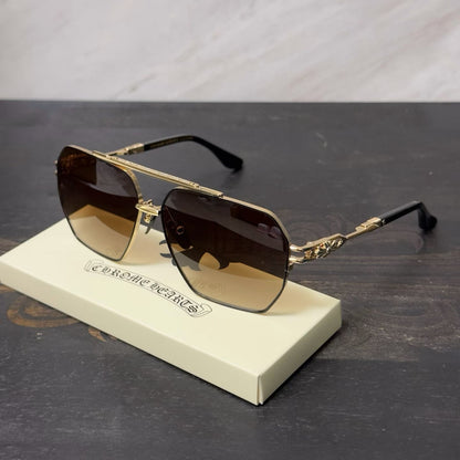 Chrome Hearts Floral Cross Plus Square Sunglasses