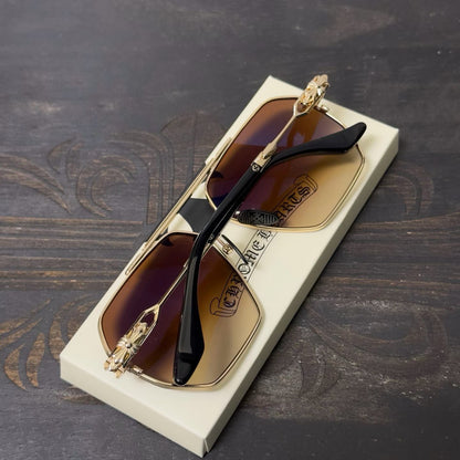 Chrome Hearts Floral Cross Plus Square Sunglasses