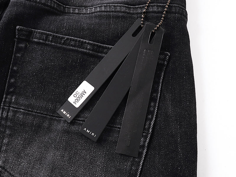 Amiri MX1 Ultrasuede Jean 'Vintage Black'