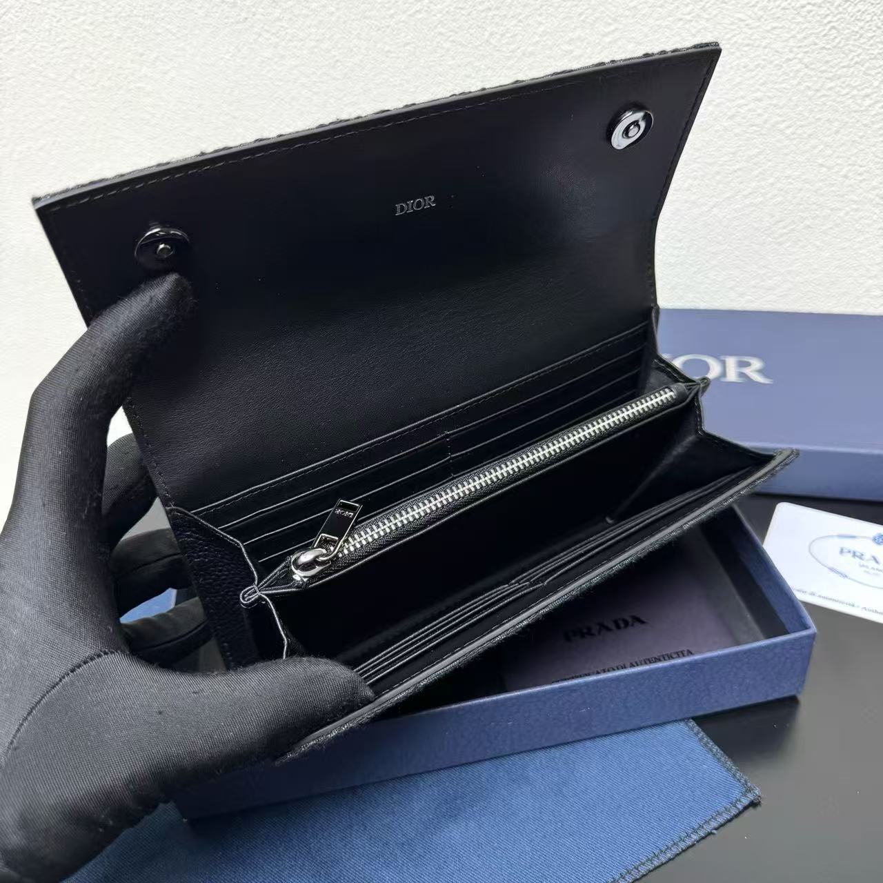 DIOR Long Flap Wallet
