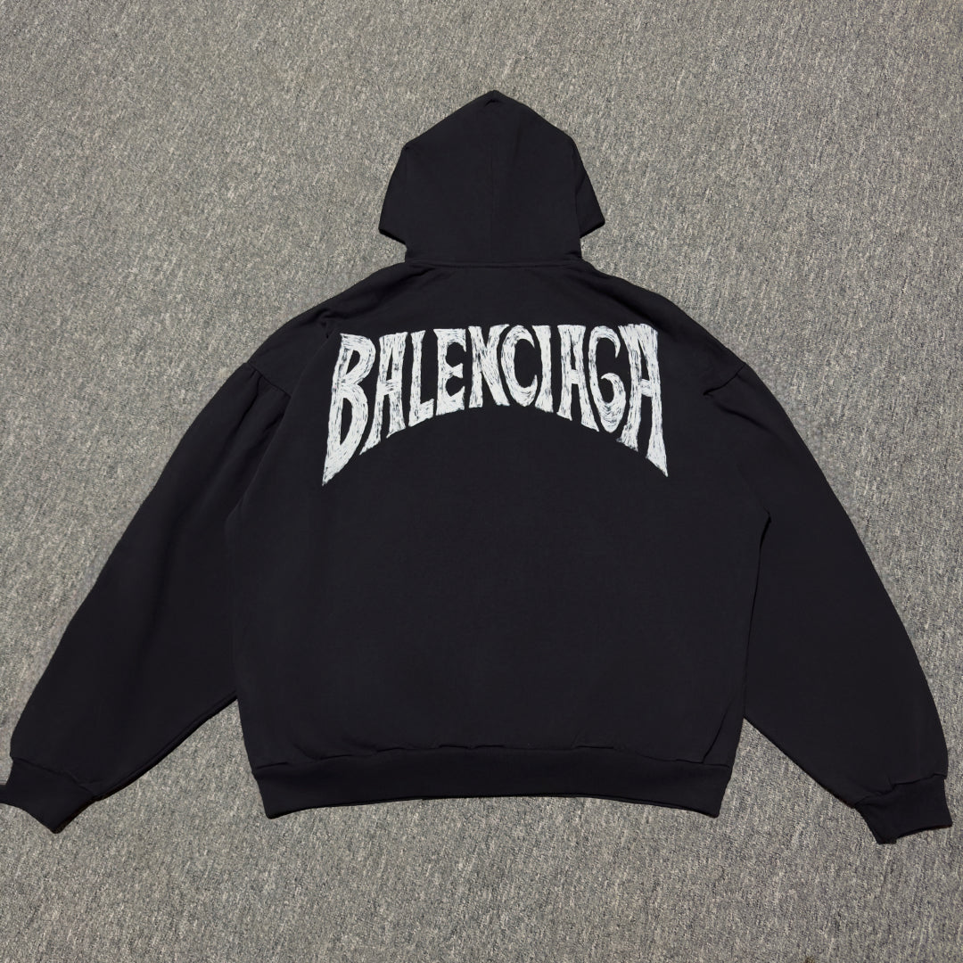 BALENCIAGA PARIS TROPICAL ROUND HOODIE