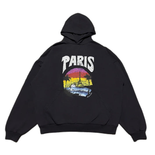 BALENCIAGA PARIS TROPICAL ROUND HOODIE