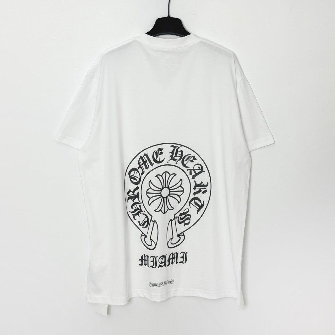 Chrome Hearts Miami Exclusive Horseshoe Short Sleeve Tee